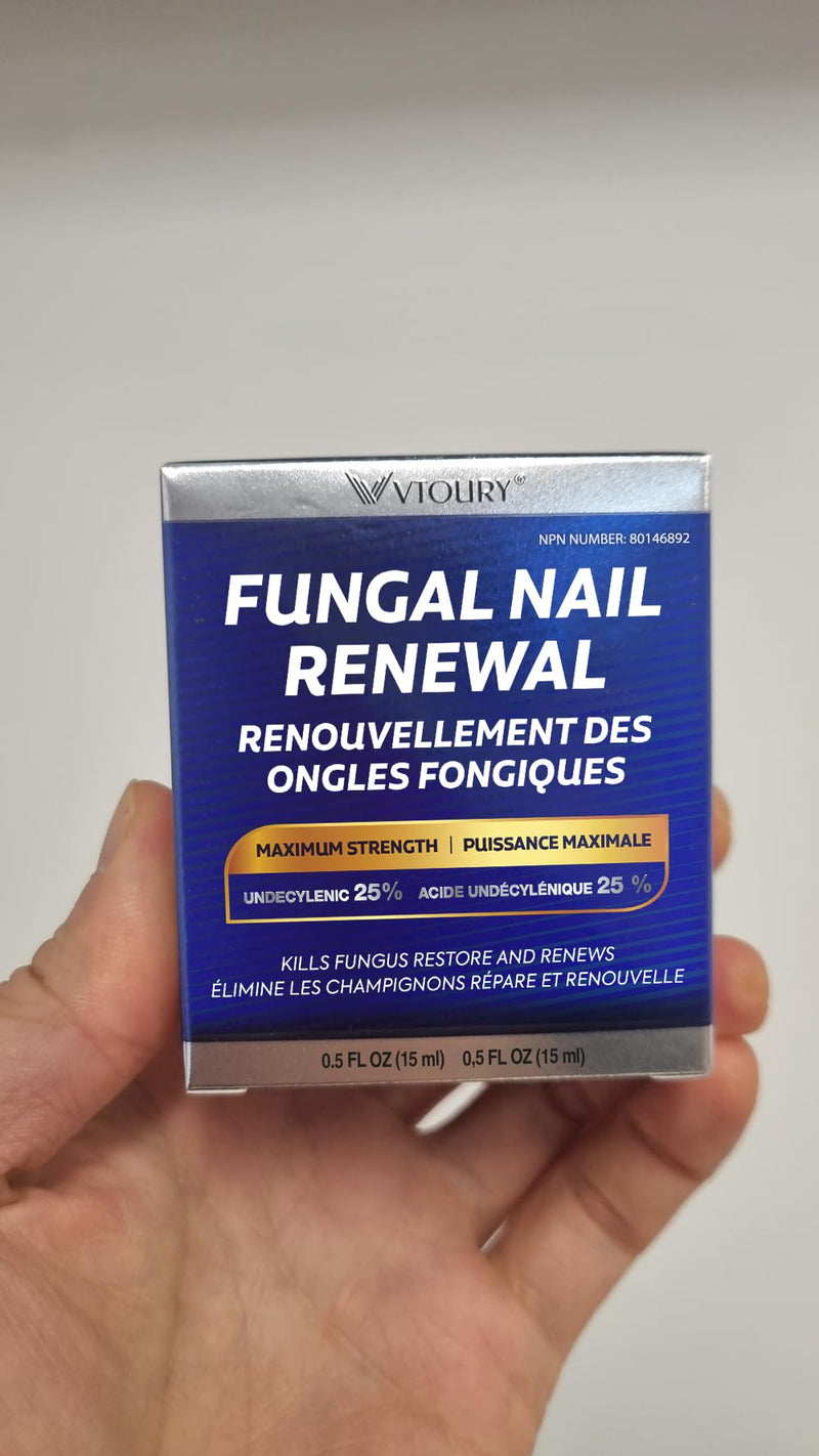 Toenail Fungus Treatment Extra Strength - 2 Bottle Nail & Toe Solution with Undecylenic Acid 25% and Tea Tree Oil(15mlx2)