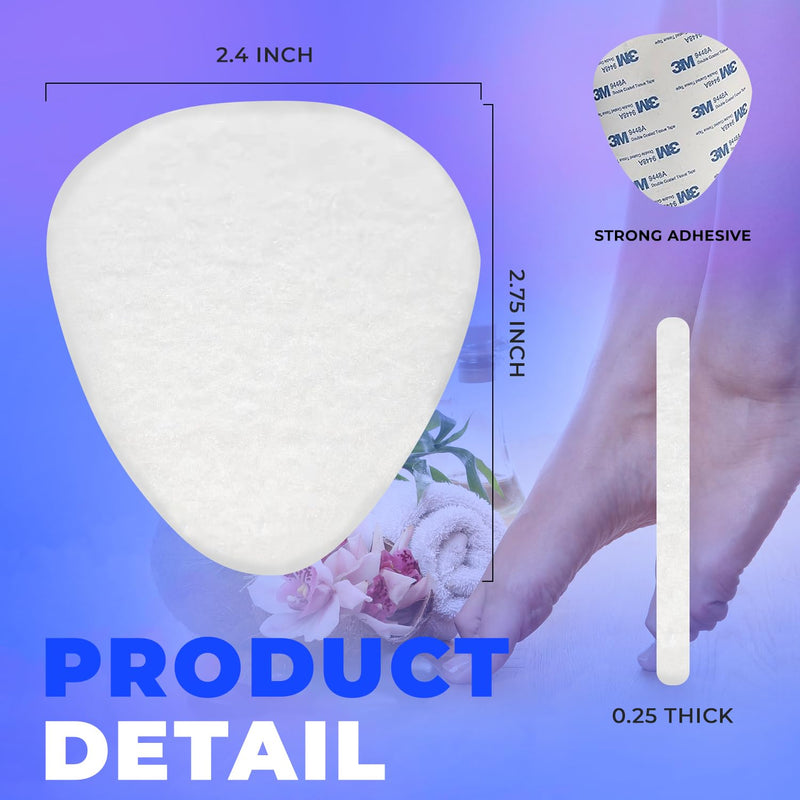 Metatarsal Foot Pads for Pain Relief, Foot Pain Relief Pads, Set of 12, 1/4" Thick, for Ball of Foot Cushioning, Mortons Metatarsalgia & Neuroma Support for Women and Men