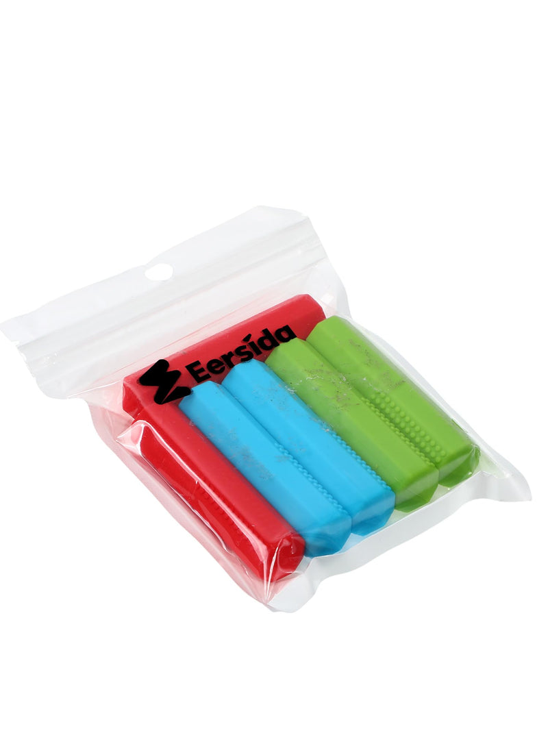 Eersida 6 Pieces Sensory Chew Pencil Toppers Set Chewable Pencil Toppers Chew Toys for Sensory Kids Boys and Girls, Oral Motor Needs(Red, Blue, Green) Red, Blue, Green - BeesActive Australia