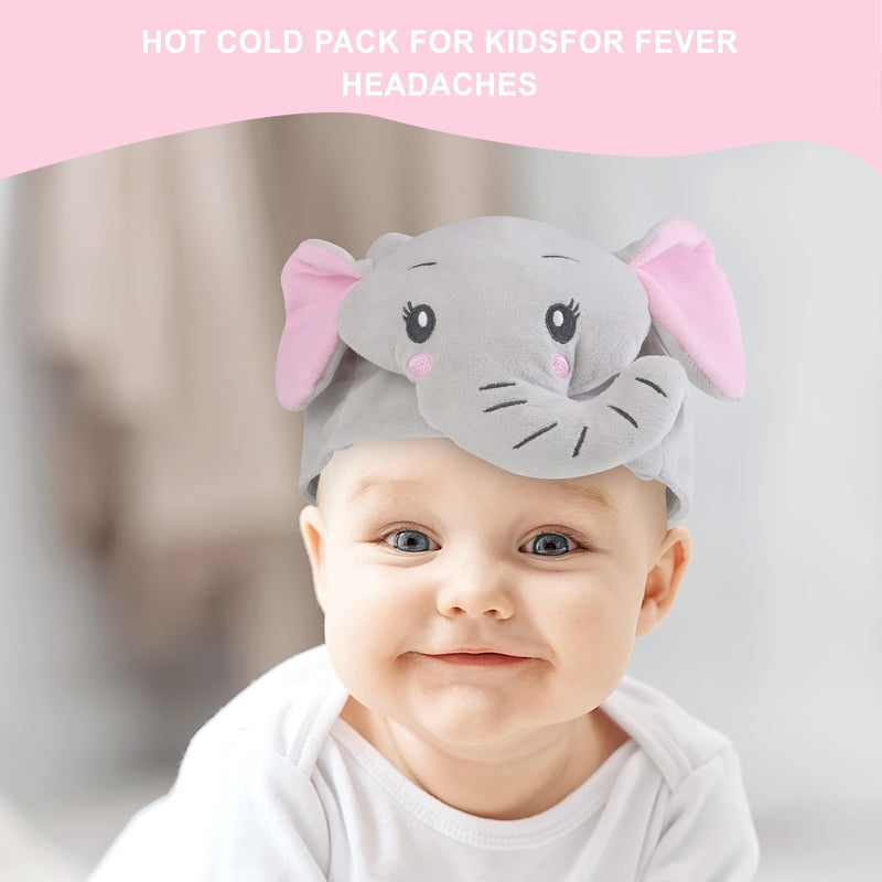 Colic Baby Relief,Gas Relief for Infants,Baby Colic Heated Tummy Wrap,Baby Swaddling Belt for Colic Calm,Natural Relief for Upset Stomach in Babies and Toddlers,Elephant Elephant-grey - BeesActive Australia