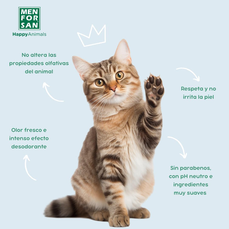 MENFORSAN Eau de Cologne Talcum for Cats 125 ml, provides a very pleasant smell, deodorizing effect - BeesActive Australia