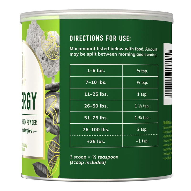 Fido's Herbal Allergy And Itch Relief For Dogs - No Fillers & Binders - 3.61oz Sensitive Stomach Dog Immune and Allergy Supplement - Best Itchy Skin Relief For Dogs from Pollen, Grass & Food Allergies