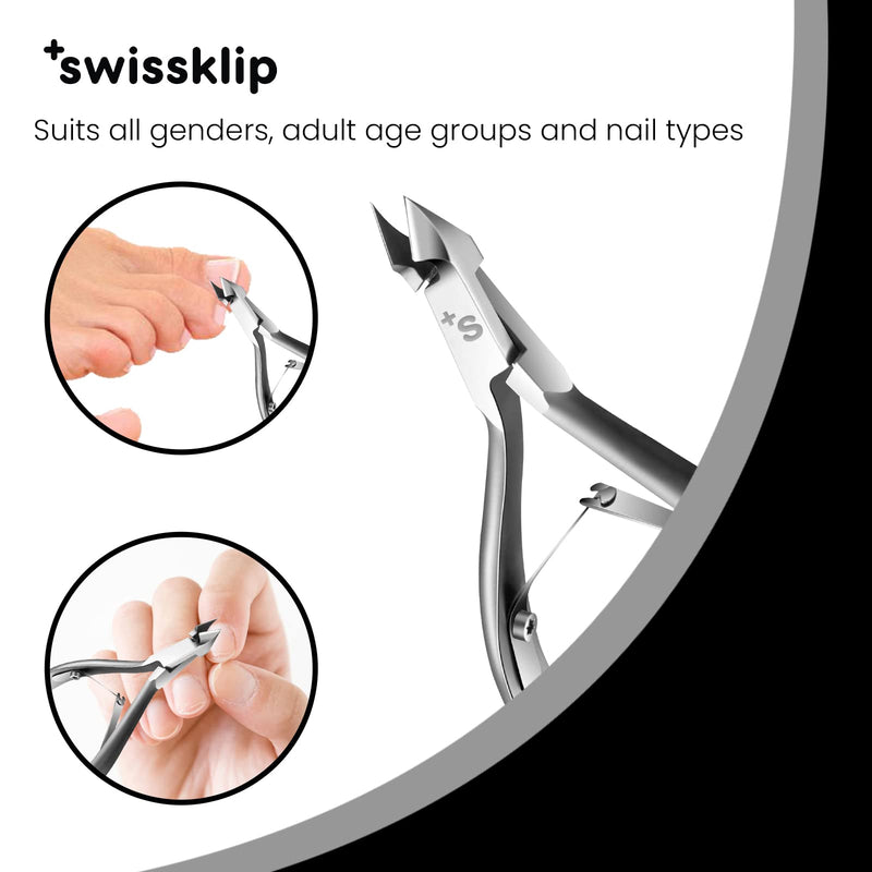 Swissker by Swissklip Cuticle Trimmer, Cuticle Remover, White Elephant gifts, Cuticle Nippers, Cutter, Nail Nipper used along with Cuticle Pusher Tool, Nail Cuticle Trimmer (1) - BeesActive Australia