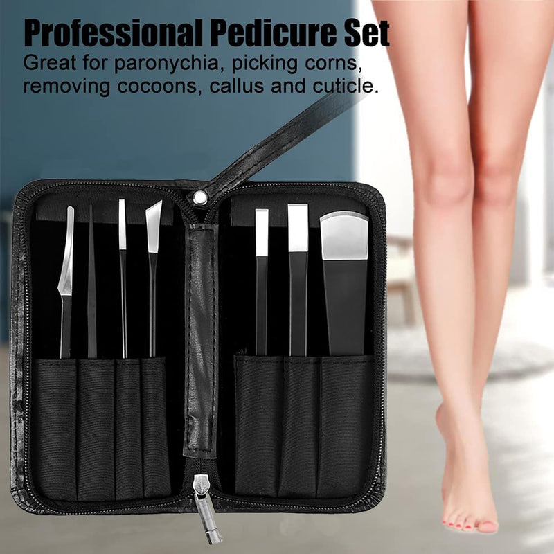 Professional Callus Knife Pedicure Knife for Feet Ingrown Toenail Knives Cuticle Foot Care Tools Dead Skin Removal Nail File Scraper 7 Count (Pack of 1) - BeesActive Australia