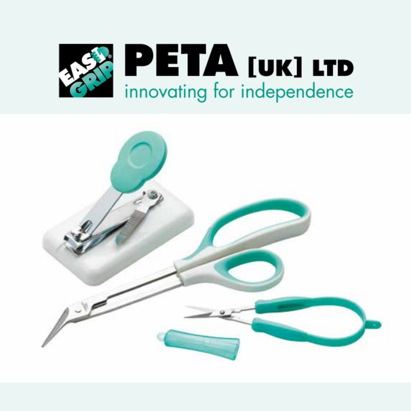 Peta Table Nail Clipper PNC-3 - Mounted and Non-Slip - Plastic Base with Rubber Feet - for Anyone with Poor Hand Control, Weak Hand Strength and Tremors - BeesActive Australia