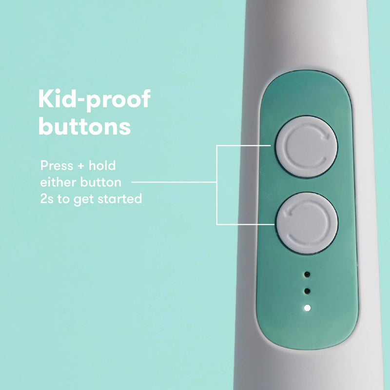Frida Baby Electric Nail Buffer | Safe + Easy Baby Nail File, Baby Nail Clippers + Nail Trimmer Kit for Newborn, Toddler, Children's Fingernails/Toenails, 4 Buffer Pads, LED Light, Storage Case, White - BeesActive Australia
