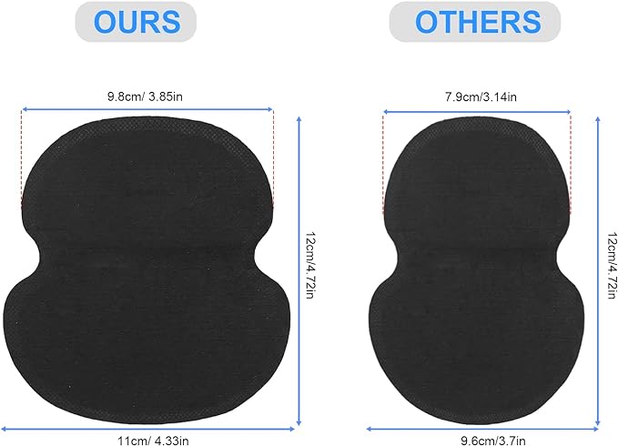 Big Men and Women Hyperhidrosis Armpit Sweat Pads [100 Sheets], CANAGROW Disposable Armpit Sweat Pads, Comfortable, Odorless, Invisible, Super Adhesive, Sweat-free Armpit Protection, Black -  Australia