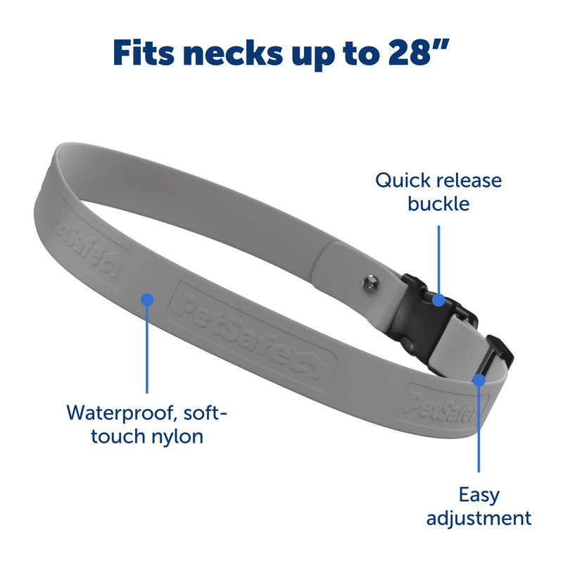 PetSafe Replacement Strap for Guardian GPS + Tracking Dog Fence Collar, Made with Soft-Touch Nylon for Enhanced Comfort and Long-Lasting Wear - Water-Wicking, Waterproof Material, Pink Gray - BeesActive Australia