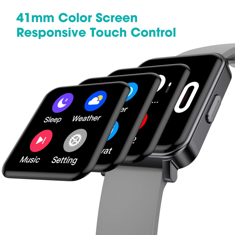 Pedometer Watch Senior Friendly No App/Phone Required, Waterproof Fitness Tracker Watch with Step Counter Calories/Sleep Tracker for Walking Running for Men Women Gray - BeesActive Australia
