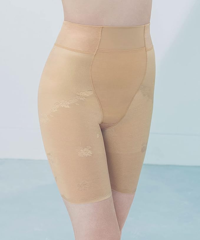 Wing/Wacoal KQ2785 Women's Girdle, Waist Stomach Suppression, Hip Lifting, Comfortable Wearing Body, Sweat Absorbent, Quick Drying, Slightly Higher Waist Length S, 58-LL, 90, Long Length - BeesActive Australia