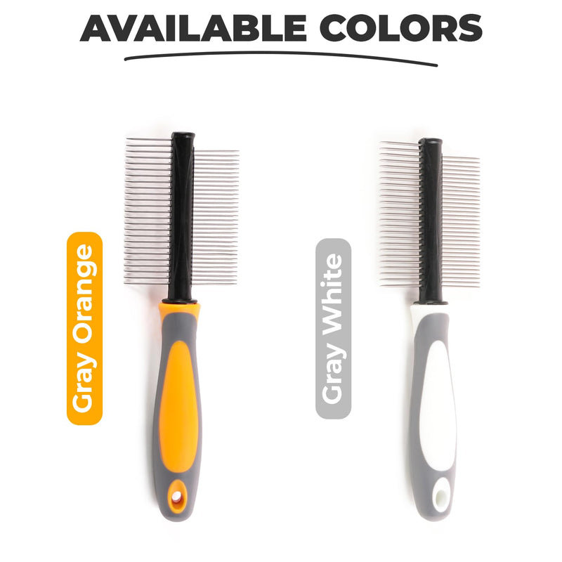 Double-Sided Pet Pin Comb - Dual-Action Flea Removal & Tangle-Free Grooming Tool for Dogs and Cats, Gentle on Skin, Ideal for All Fur Types - BeesActive Australia