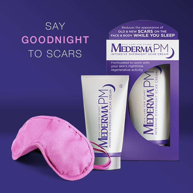 Mederma PM Intensive Overnight Scar Cream - Works with Skin's Nighttime Regenerative Activity - Once-Nightly Application is Clinically Shown to Make Scars Smaller & Less Visible - 1 Ounce, Beige (302591302106) Old Label - 1 Ounce (Pack of 1)