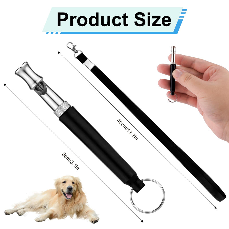 2 Pack Dog Whistles with Lanyard, Dog Training Whistle Adjustable Ultrasonic Dog Silent Whistle Recall Professional Dog Training Whistle for Dogs Training Stop Barking - BeesActive Australia