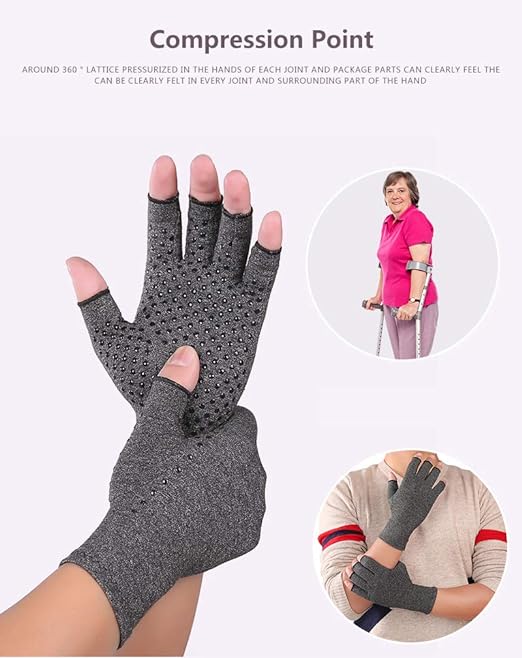 KYNCILOR Joint Protection Gloves - Men Women Compression Hand Gloves for Osteoarthritis and Rheumatism Rehabilitation Training - Joint Relief - Carpal Tunnel Wrist Support (Gray, S) -  Australia