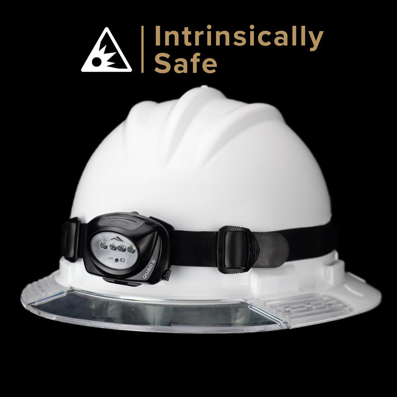 Princeton Tec Quad® II Intrinsically Safe LED Headlamp - Black - BeesActive Australia