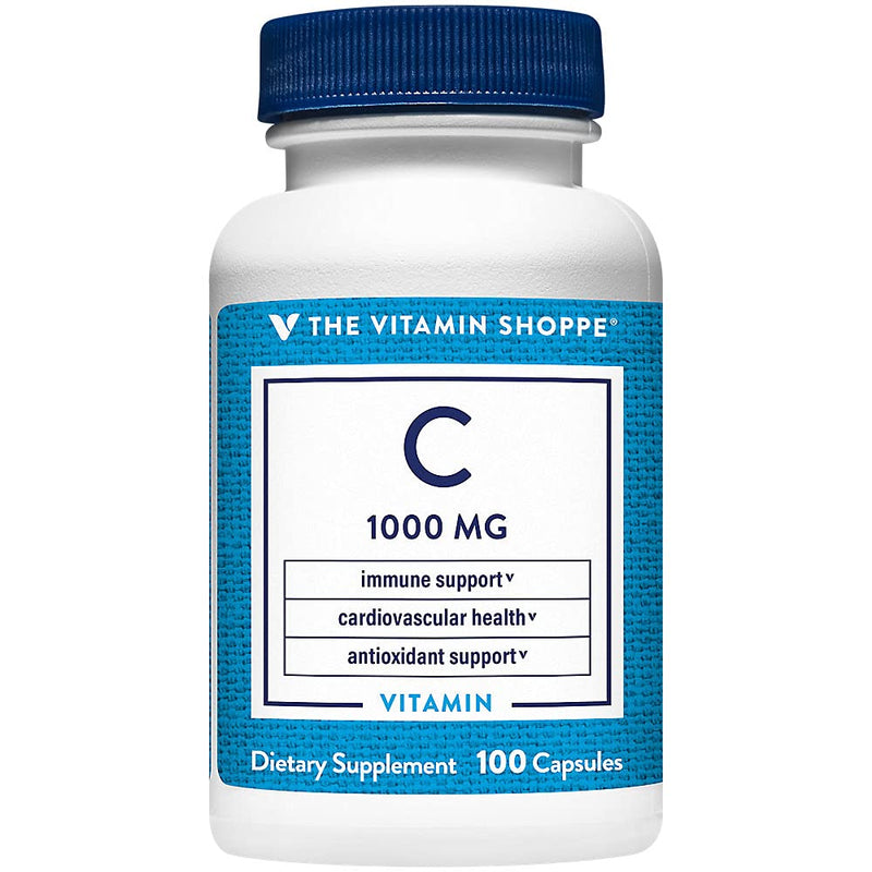 The Vitamin Shoppe C-1000 1,000MG, Antioxidant that Supports Immune (100 Capsules)