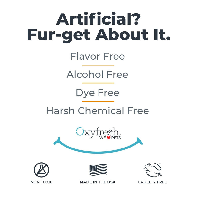Oxyfresh Premium Pet Dental Kit for Dogs & Cats – Easy Solution for Dog and Cat Fresh Breath, Clean Teeth, Control Plaque & Tartar – Vet Formulated Pet Toothpaste 4oz + Water Additive 16oz Kit Large Kit - PawsPlanet Australia