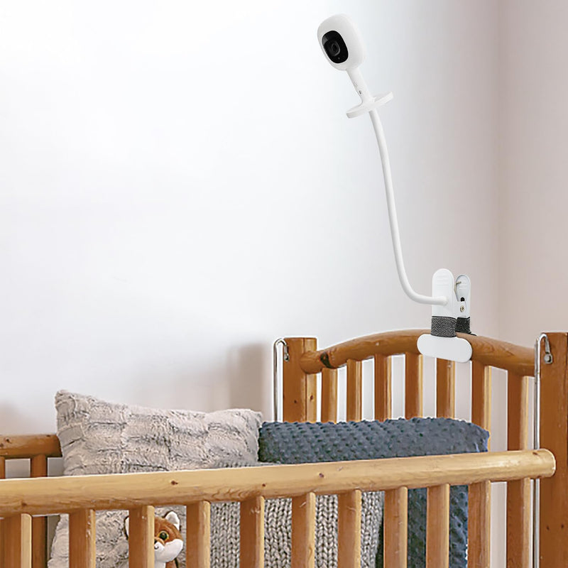 Baby Monitor Mount Compatible with Nanit Pro Smart Baby Monitor & Flex Stand,15.7 inches Flexible Long Gooseneck Arm Also for Cameras with 1/4 Screw Mount Baby Camera Holder Stand - BeesActive Australia
