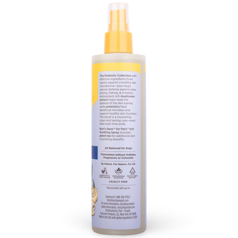 Burt's Bees for Pets Itch Soothing Spray for Dogs, Prebiotics Collection with Mushroom Extract & Green Tea, Naturally Derived Dog Itching Skin Relief Spray, 10oz 10 Fl Oz (Pack of 1)