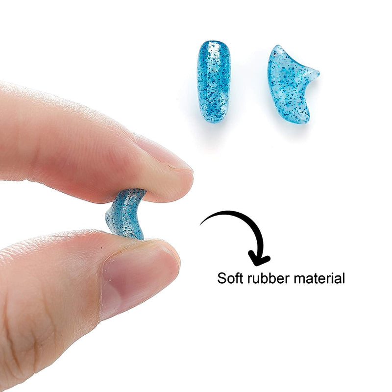 Pack of 200 cat nail covers, claw protection for cats, dogs, colorful soft claws, kitten nail caps, cat nail covers, nail plugs with adhesive adhesives, applicators with instructions for pets - BeesActive Australia