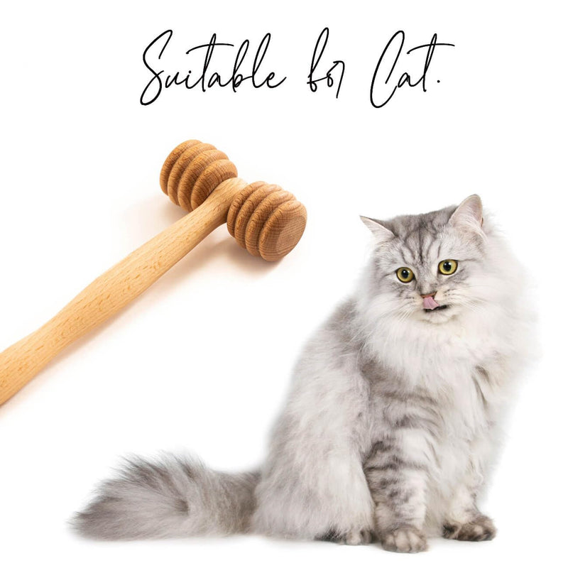 tuuli wooden massager for animals, massage roller for dogs, cats, horses, massage brush, short hair or long hair - BeesActive Australia