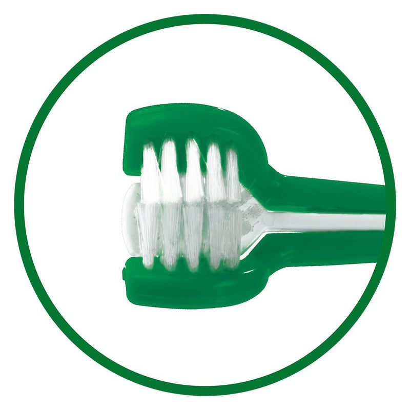 Vets Best Triple Headed Toothbrush for Dogs - Teeth Cleaning and Fresh Breath - PawsPlanet Australia
