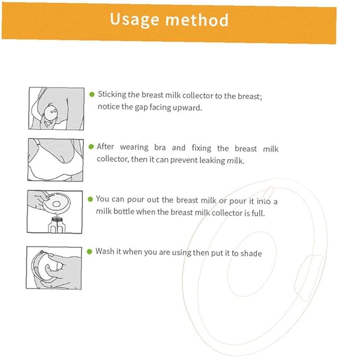 Breast Milk Collector Breast Milk Collector Bag Leak Proof Cup Saver Nipple Pack of 2 -  Australia