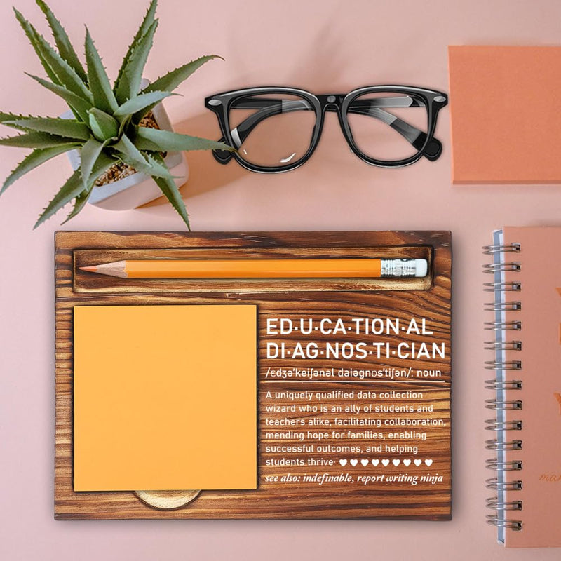 Educational Diagnostician Thank You Gifts for Women, Educational Diagnostician Appreciation Gifts for Women Men, Educational Diagnostician Gifts Ideas Office Self-Stick Note Pad Holders-LBB23 - BeesActive Australia