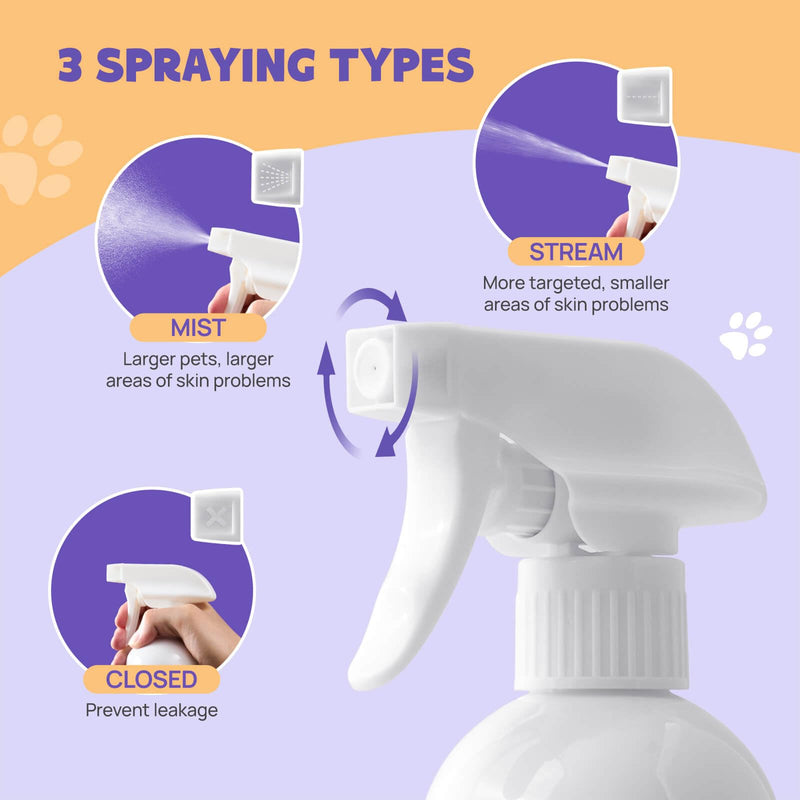 HICC PET Hot Spot Itch Relief Spray for Dogs, Cats - Pet Treatment Spray for Itchy, Irritated Skin, Allergy, Rashes - Lick Safe and Painless Wound Care Spray for All Animals 16 Fl Oz - BeesActive Australia