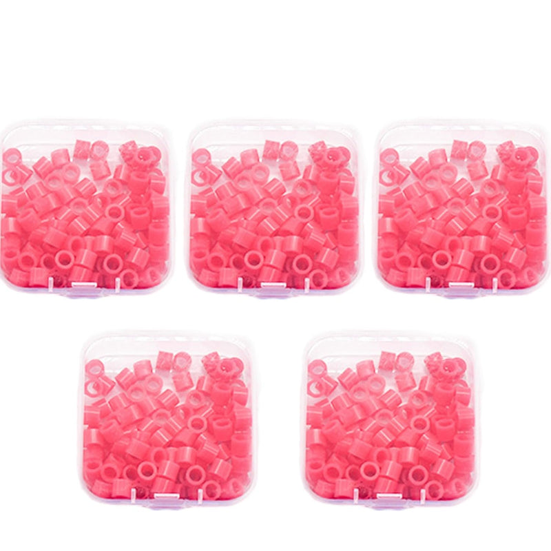 Dental Instrument Code Rings (500 Pack) – Medical Grade Silicone, 4x6x5mm – Autoclavable Silicone 135°C/275°F, Dental Color-Coding Bands for Dental & Medical Tools (Red) Red