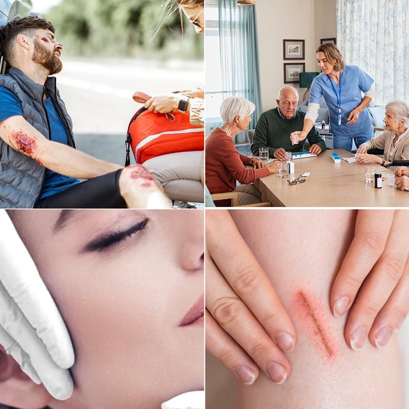 30 Strips Wound Closures 0.48" x 4" Breathable Steri Strip Adhesive Skin Closure for Closing Minor Cuts Wounds