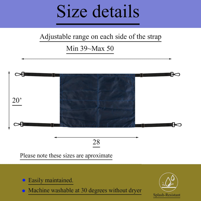 Horse Stall Guard with Swivel Snap Hook,Horse Stall Aisle Guard Fence with Ajustable Straps Strong Metal Push Gate Clip Equestrian Products Blue - BeesActive Australia