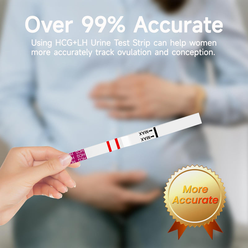 Ovulation Test Strips and Pregnancy Test Strips Kit, Ovulation Strips Tracker Fertility Test for Women, 50 LH Test + 20 HCG Test + 1 Reusable Urine Cup, Ovulation Predictor Kit for Home 70 Count (Pack of 1) - BeesActive Australia