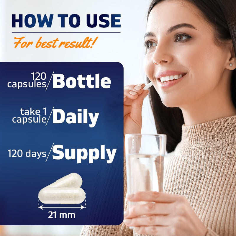 Vitamatic Methyl Folate 15 mg, 120 Vegetarian Capsules - 2 Pack | Metabolically Active Form of 25000 mcg DFE Folate, Non GMO, Gluten Free, Made in USA