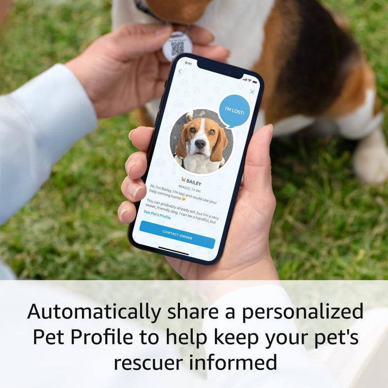 Ring Pet Tag | Easy-to-use tag with QR code | Real-time scan alerts | Shareable Pet Profile | No subscription or fees 1 Pet Tag - BeesActive Australia