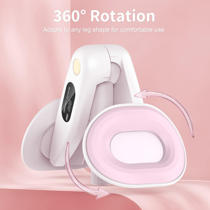 Thigh Trainer Kegel Exerciser 15-35lbs Adjustable Resistance, Pelvic Floor Trainer, Kegel Trainer for Postpartum Rehabilitation, Trimmer Inner Thigh, Thigh Toner Workout Pink