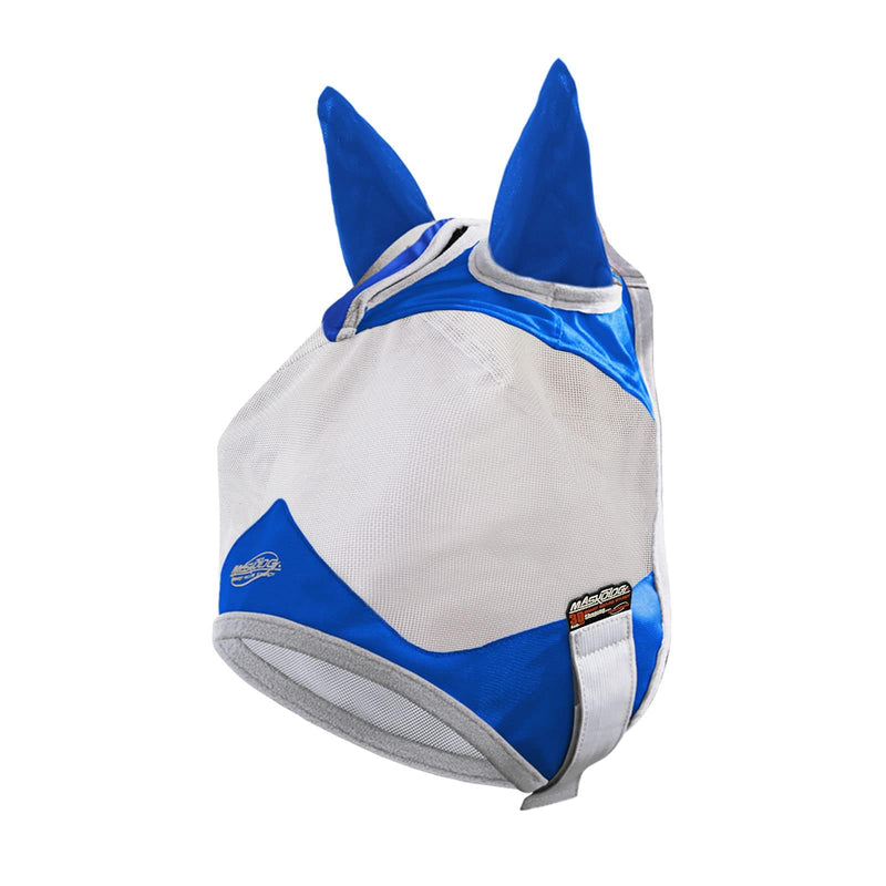 Pferdefliegenmaske Standard mit Ohren UV-Schutz für Pferd Signature Blue (M; Cob) Medium - BeesActive Australia