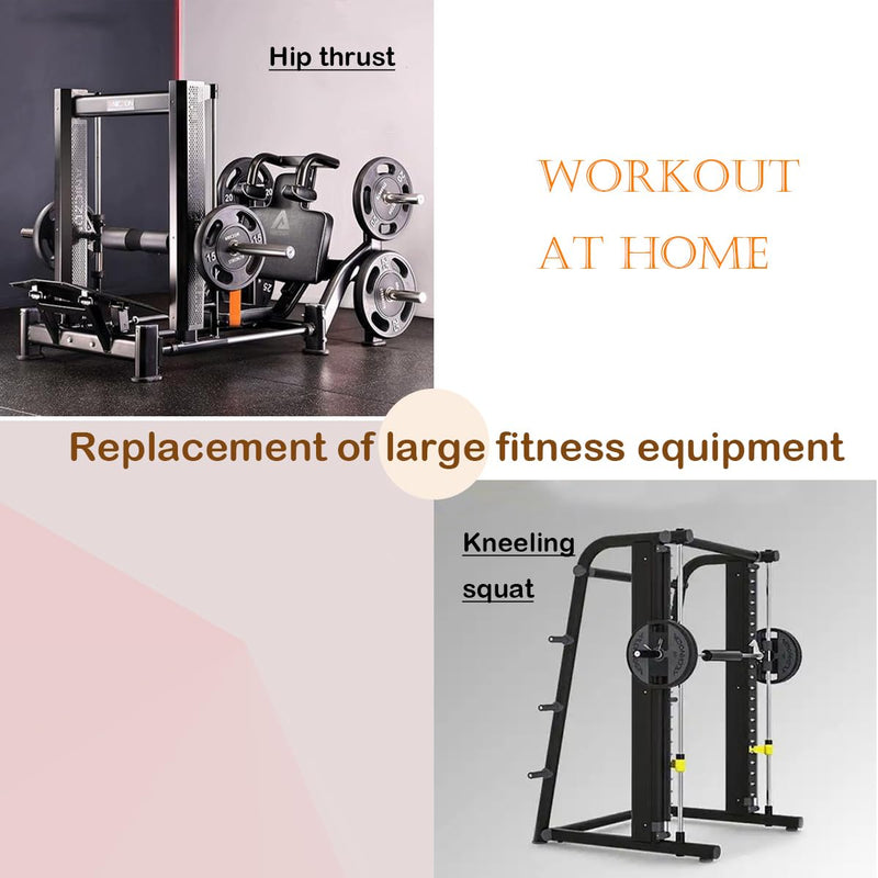 2025 New Hip Thrust and Kneeling Squat Set, Come with 90lbs Portable Exercise Equipment for Glute Training, Leg Extension Home and Gym Workout, Workout Anywhere