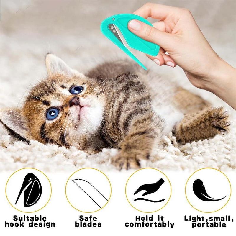 5 Pcs Knotting Comb For Cats,Safe Pet Knotting Comb, De Knotting Comb For Dog And Cat,Effective Knotting Comb Pet Grooming Tool,Cat Hair Knot Remover - BeesActive Australia