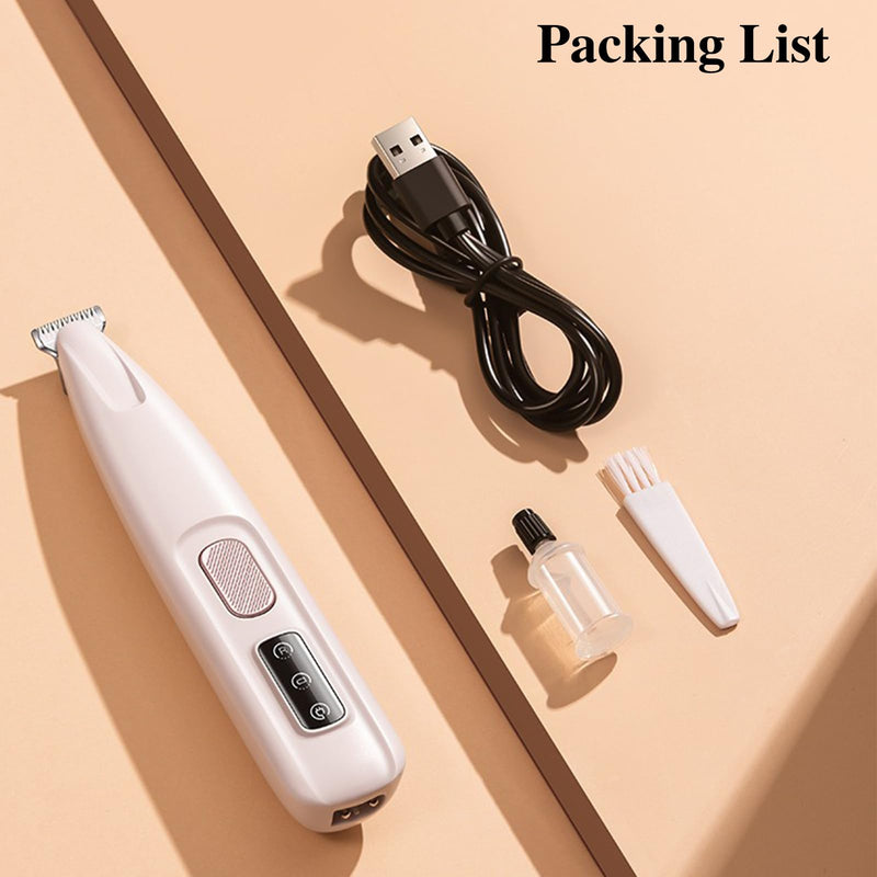 Saffory Dog Paw Trimmer with LED Light, Rechargeable Pet Electric Hair Clipper for Dogs Cats Hair Trimming - BeesActive Australia