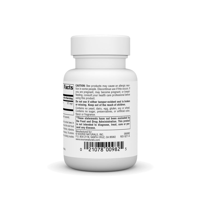 Source Naturals Royal Jelly - 500mg - 30 Capsules 30 Count (Pack of 1)