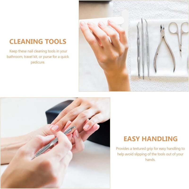 3pcs Ingrown Toenail File And Lifters, [ Upgraded ] Teenitor Professional Surgical Safe Nail Treatment Pedicure Tool Kit Under Nail Cleaner Tools Pain Relief - BeesActive Australia
