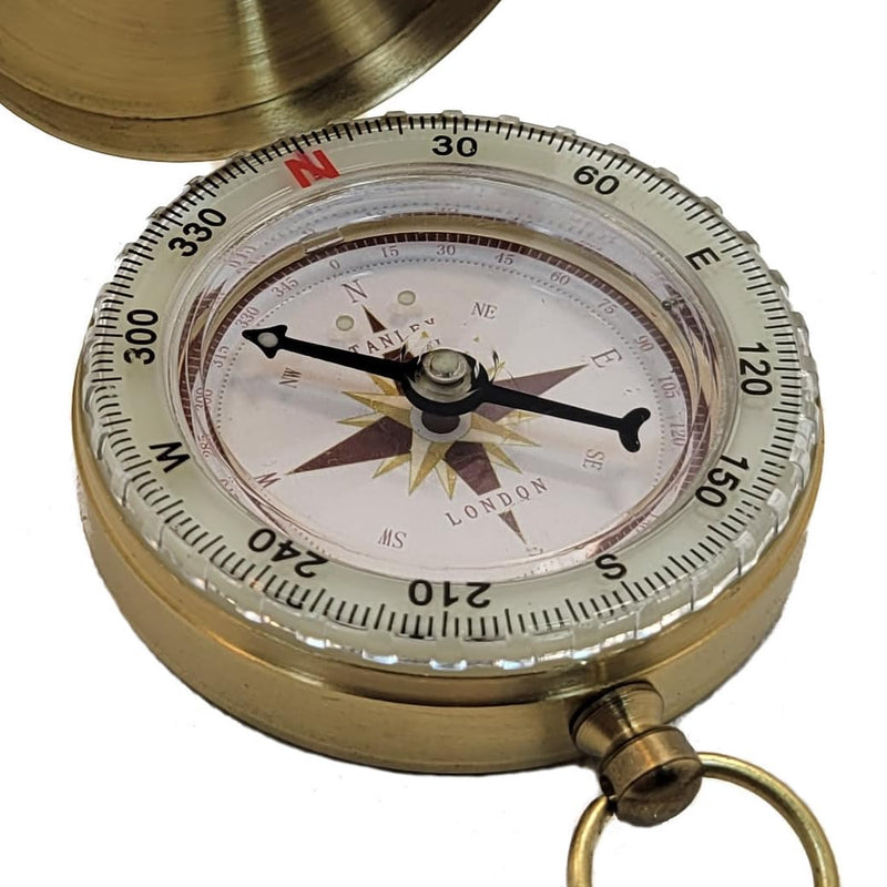 Engraved Brass Compass – Personalized Christian Gift for Baptism, Confirmation, Pastor Appreciation – Religious Faith Keepsake for Son from Mom and Dad or Grandson from Grandparents MYF Comp+Box - BeesActive Australia