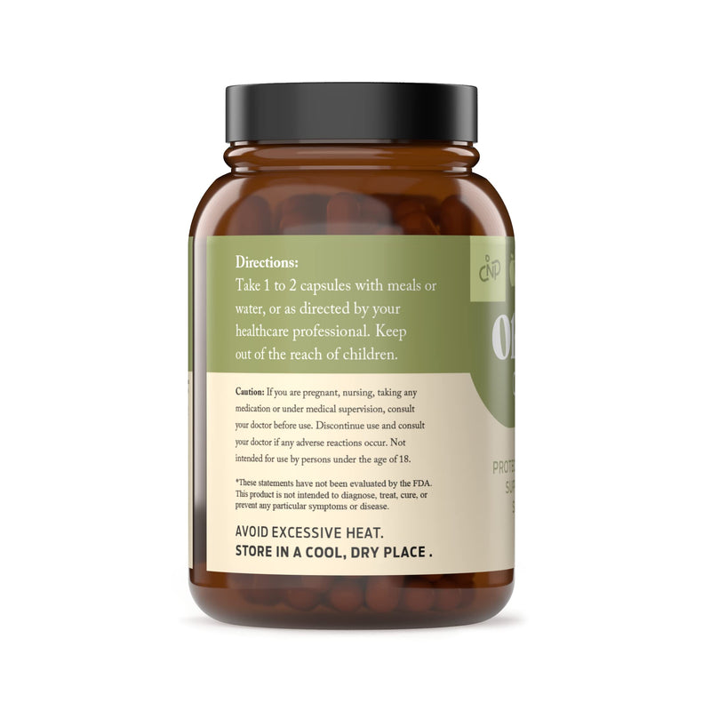 Complete Natural Products Organic Olive Leaf Capsules - 550mg, 100 Count, 1100mg per Serving 100 Count (Pack of 1)