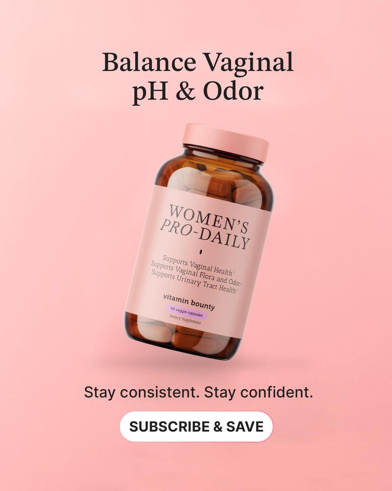 Vitamin Bounty Women's Pro-Daily Probiotic - Supports Vaginal, Digestive & pH Balance, 10 Billion CFUs, 5 Strains + Cranberry - 2 Pack of 60 Capsules 60 Count (Pack of 2)