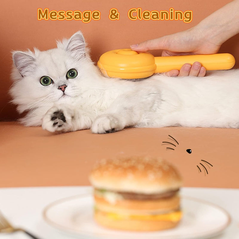 Pet Grooming Comb with One-Button De-Shedding, Pet Dematting Comb，Dog-Cat Comb, Pet Hair Cleaner Comb - BeesActive Australia
