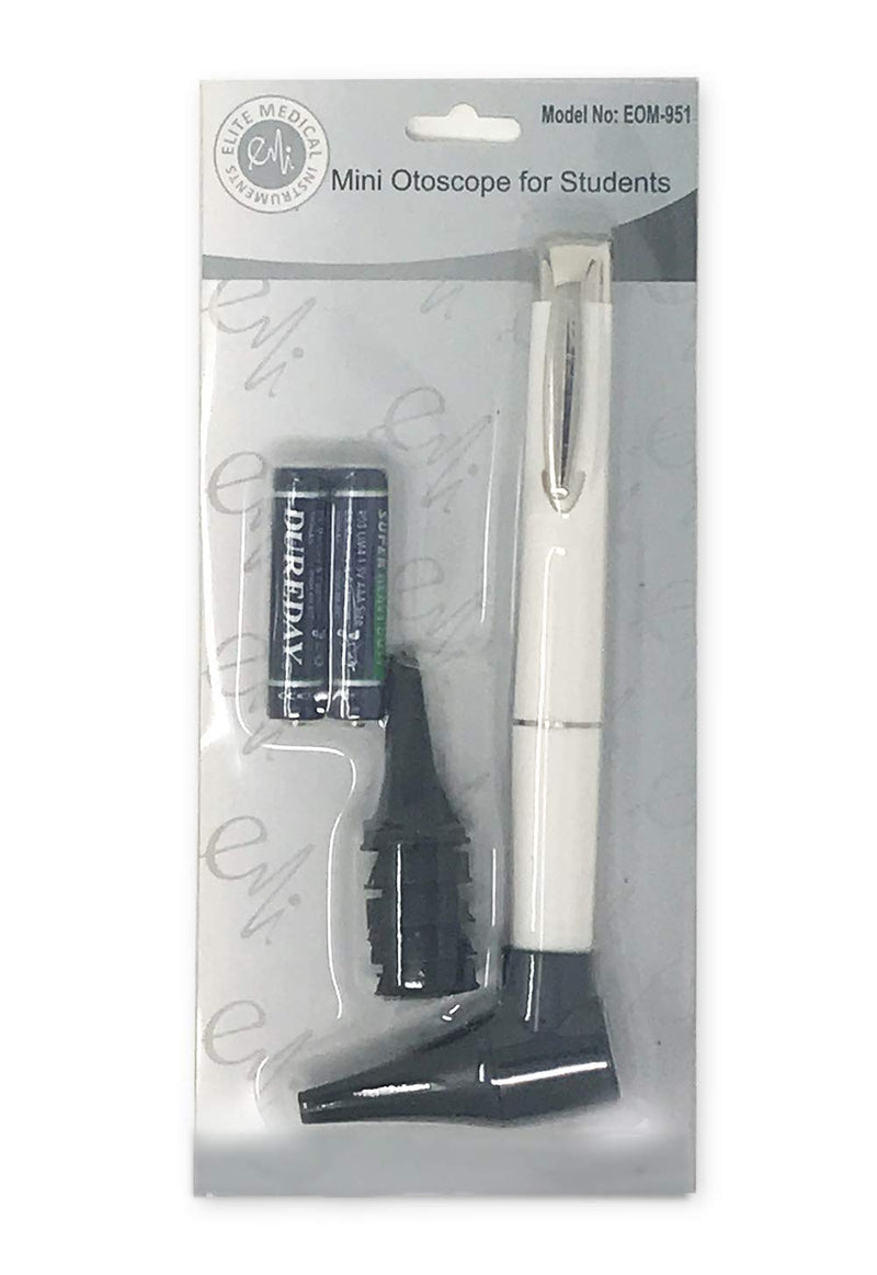 Basic White Otoscope from Elite Medical Instruments - EOM-951W – Perfect for Students and Home Use - BeesActive Australia