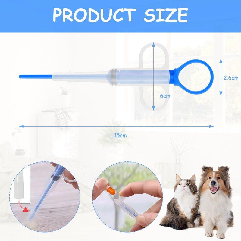 Pack of 5 Tablet Dispenser Cat Tablet Dispenser for Cats, Pill Assist Cat Comfortable Pet Accessories for Dogs and Cats, Universal Calcium Tablets and Deworming Medication for Pets - BeesActive Australia