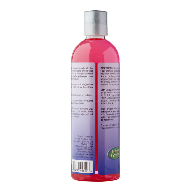 Kenic Very Berry Botanical Blend Dog Shampoo, Natural Moisturizer & Exfoliate for A Deep Restorative Clean, Made in USA, Soap & Paraben Free,Pink - PawsPlanet Australia
