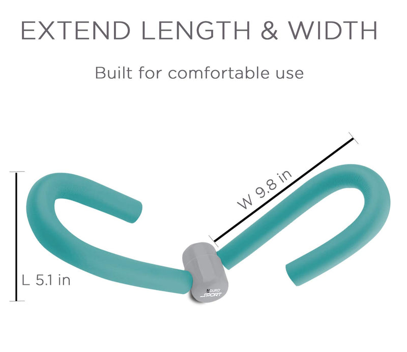 Aduro Sport Inner Thigh Exercise Equipment for Women, Full Size Thigh Toner Leg Exercise Trainer [Improved Version] Teal